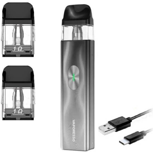 Багаторазовий Pod-Набір Vaporesso Xros 4 Mini 1000mAh 2 мл (Картриджів 1 ОМ 3 шт) Space Grey Космічний Сірий