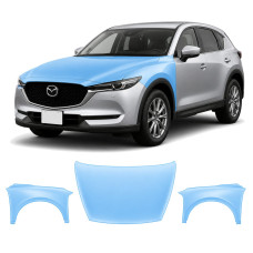 Антигравійна захисна бронеплівка за лекалами для Mazda CX-5 KF 2017-2022 - капот і передні крила