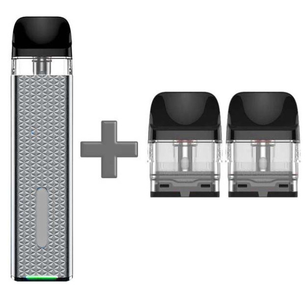 Багаторазовий Pod-Набір Vaporesso Xros Mini 1000mAh 2 мл (Картриджів 0.8 ОМ 3 шт) Silver Срібний