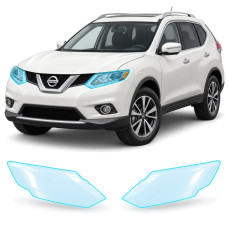 Антигравійна захисна бронеплівка за лекалами для Nissan Rogue / X-Trail T32 2014-2017 - оптика (фари та ПТФ)