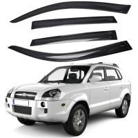 Дефлектори вікон вітровики для Hyundai Tucson 2004-2012 Acrylic