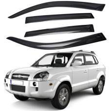 Дефлектори вікон вітровики для Hyundai Tucson 2004-2012 Acrylic