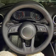 Чехол Оплетка Руля для Audi A1 / A3 / A4/ A5 / Q2 / Q5 Кожа (Модельная Выкройка) №4