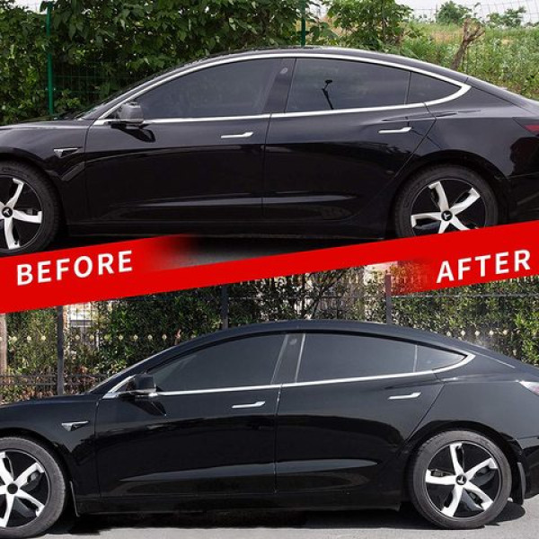 Дефлектори вікон вітровики Benke для Tesla Model 3 2017- Premium (BTSM31923)