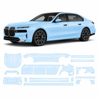 Антигравійна захисна бронеплівка за лекалами для BMW i7 G70 2022- повний кузов