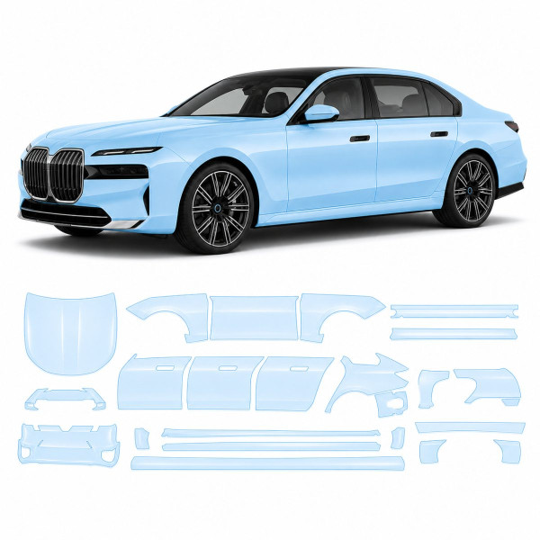 Антигравійна захисна бронеплівка за лекалами для BMW i7 G70 2022- повний кузов