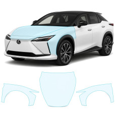 Антигравийная защитная бронепленка по лекалам для Lexus RZ I 2023- капот и передние крылья