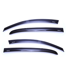 Дефлекторы окон ветровики Renault Megane II 2002-2009 Седан Cкотч 3M Acryl-Auto