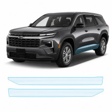 Антигравійна захисна бронеплівка за лекалами для Chevrolet Traverse III 2023- нижня зона кузова пороги