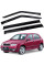 Дефлектори вікон ветровики Skoda Fabia 1997-2007 Хечбек / Седан Скотч 3M Voron Glass