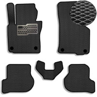 Килимки в салон EVA для Volkswagen Golf V 2003-2010 (Металевий підп'ятник) Чорний 5 шт