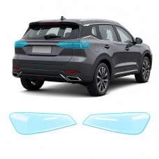 Антигравийная защитная бронепленка по лекалам для Chery Tiggo 7 Pro Max (PHEV) I 2024- задние фонари стопы