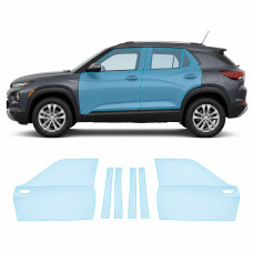 Антигравийная защитная бронепленка по лекалам для Chevrolet Trailblazer I 2021- зоны дверей и стойки окон