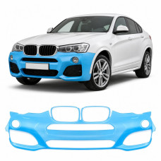 Антигравийная защитная бронепленка по лекалам для BMW X4 F26 2014-2018 - передний бампер