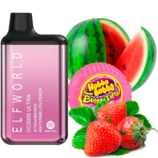 Elf Bar World DC5000 Ultra POD 5% Strawberry Watermelon Bubble Gum - Клубника Арбуз Жвачка (истек срок)
