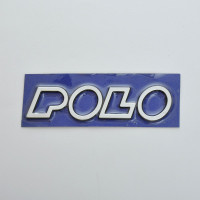 Эмблема надпись Polo старая скотч 150 x 35 мм 1991-1997 (5657)