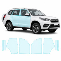 Антигравійна захисна бронеплівка за лекалами для Chery Tiggo 3 II facelift 2020- зони дверей і стійки вікон