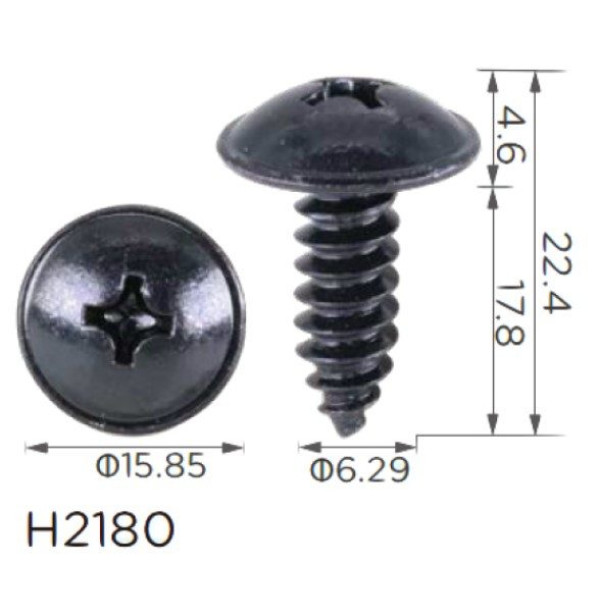Саморіз Hyundai, Kia (92155-22000, 9215522000, 1249306207B, 18091) (H2180)
