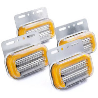 Габаритний вогонь LED для вантажівки 12/24В 110х40 см Функція повороту / Підсвічування номера Жовтий 4 шт