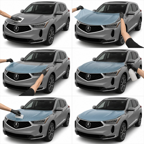 Антигравійна захисна бронеплівка за лекалами для Acura RDX TC1 facelift 2022 - дзеркала