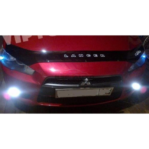 Дефлектор капота мухобойка Mitsubishi Lancer X 2007-