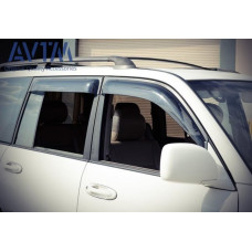 Дефлекторы окон ветровики для Toyota Land Cruiser 100 / Lexus LX 470 1997-2007 широкие
