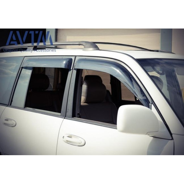 Дефлектори вікон вітровики для Toyota Land Cruiser 100/Lexus LX470 1997-2007 (широкі)