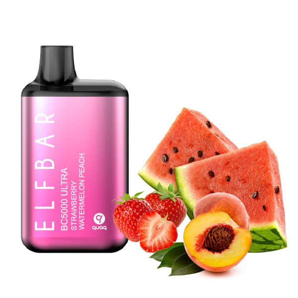 Elf Bar BC5000 Ultra POD 5% Strawberry Watermelon Peach Полуниця Кавун Персик (Підряджається)