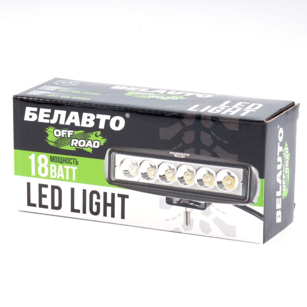 Світлодіодна додаткова LED фара БЕЛАВТО Sport Далеко Алюмінієвий корпус (BOL0203S)