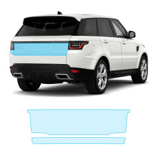 Антигравийная защитная бронепленка по лекалам для Land Rover Range Rover Sport L494 facelift 2018-2022 - зона крышки багажника