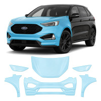 Антигравійна захисна бронеплівка за лекалами для Ford Edge (US) II facelift 2019-2024 - передня частина авто (капот бампер крила))