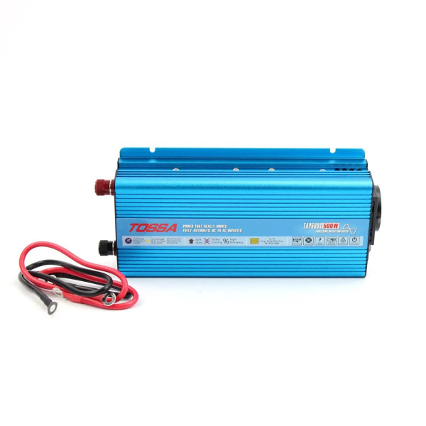 Перетворювач напруги (інвертор) Tossa 12V -220V / 500W Чистий Синус 1USB 1Розетка TAP500S