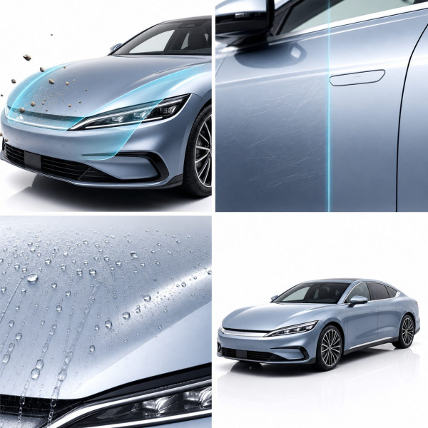 Антигравійна захисна бронеплівка за лекалами для BYD Han II facelift 2023- дзеркала