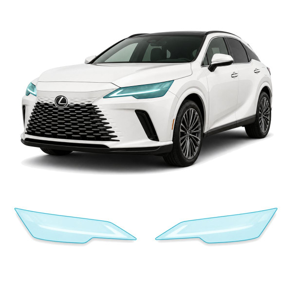 Антигравийная защитная бронепленка по лекалам для Lexus RX V 2022- оптика (фары и ПТФ)