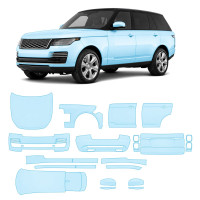Антигравійна захисна бронеплівка за лекалами для Land Rover Range Rover L405 facelift 2018-2022 - повний кузов
