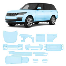Антигравийная защитная бронепленка по лекалам для Land Rover Range Rover L405 facelift 2018-2022 - полный кузов