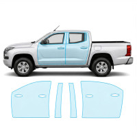 Антигравийная защитная бронепленка по лекалам для Mitsubishi L200/Triton VI 2024- зоны дверей и стойки окон