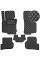 Коврики в салон Экокожа для Volkswagen Golf V 2003-2010 Черные 5 шт (Rombus)