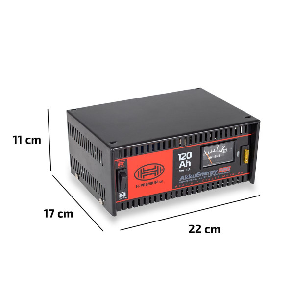 Зарядний пристрій автомобільного акумулятора Heyner Pro 12V 14–120 A/год (931100)