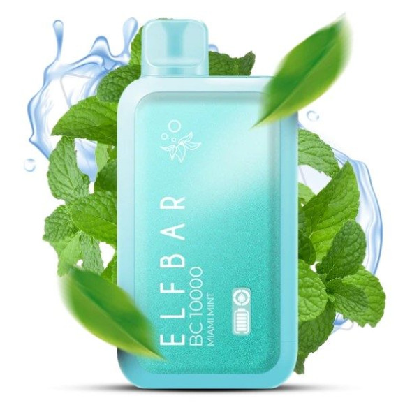 Elf Bar BC 10000 Затягувань Siberian Mint (Освіжаюча М'ята) З Індикацією
