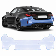 Антигравійна захисна бронеплівка за лекалами для BMW M4 G82/G83 facelift 2024- задній бампер