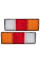 LED Задній ліхтар квадратний 75LED 10-30V 265 x92 мм 2 шт (BL-64975)