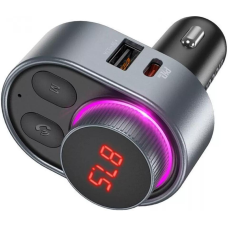 Автомобільний FM модулятор (трансмітер) Hoco E72 Alegria PD30W (6931474780836)