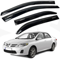 Дефлекторы окон ветровики Acrylic для Toyota Corolla (E140 - E150) 2007-2014 Гибкие