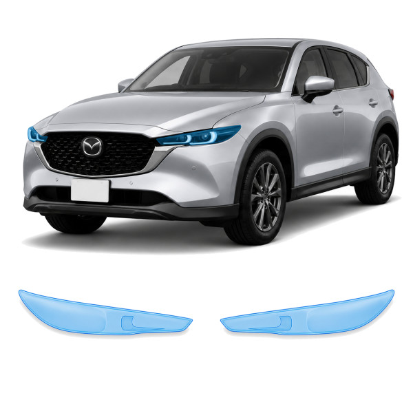 Антигравійна захисна бронеплівка за лекалами для Mazda CX-5 KF facelift 2022- оптика (фари та ПТФ)