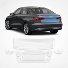 Антигравійна захисна бронеплівка за лекалами для Audi A3 8Y 2020-2024 - зона кришки багажника