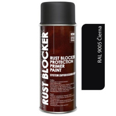 Фарба аерозольна Антиіржа Deco color 4в1 Rust Blocker 400 мл (RAL 9005) Чорна
