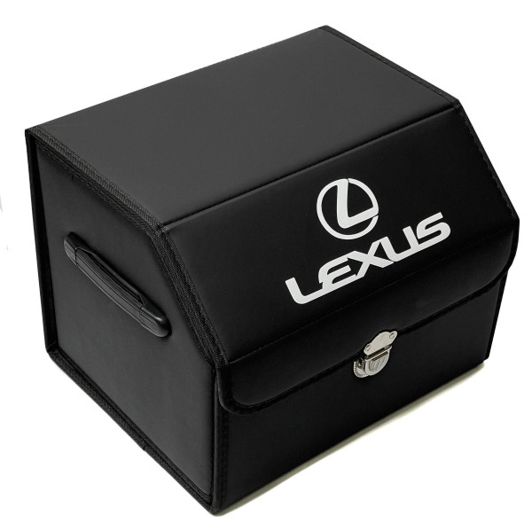 Органайзер саквояж у багажник Lexus 38 x 31 x 29 см Еко-шкіра Чорний 1 шт