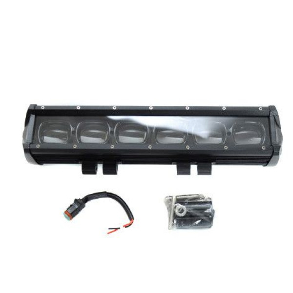 Світлодіодна балка фара LED 350x70x75 mm 60W (10W*6) 10-30V Близький Black Line 1 шт (4067)