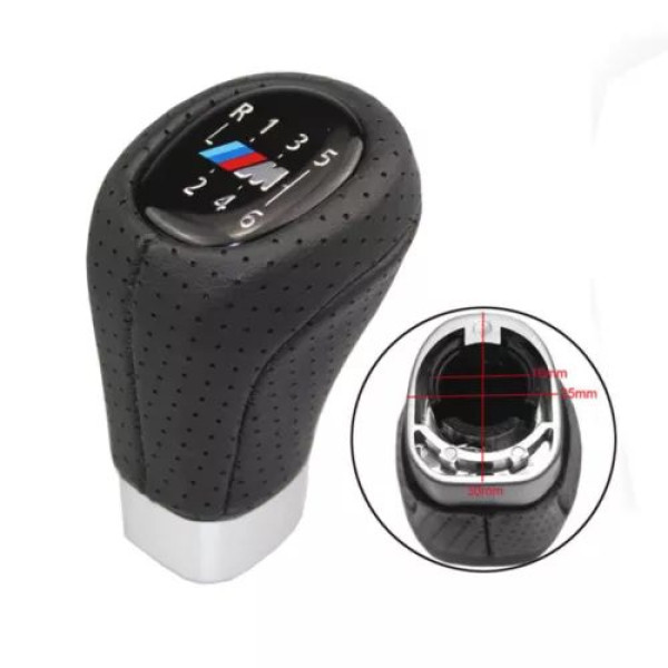 Ручка КПП Bmw Series E46 E60 E90 E92 (5 / 6 Швидкостей) Шкіра №1 (QZXN-A33)